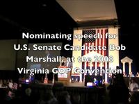 Ken Cuccinelli Nomination Speech For Bob Marshall