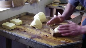 Making butter in the Alps
