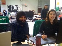 Amy & Sunny Pairing on a project