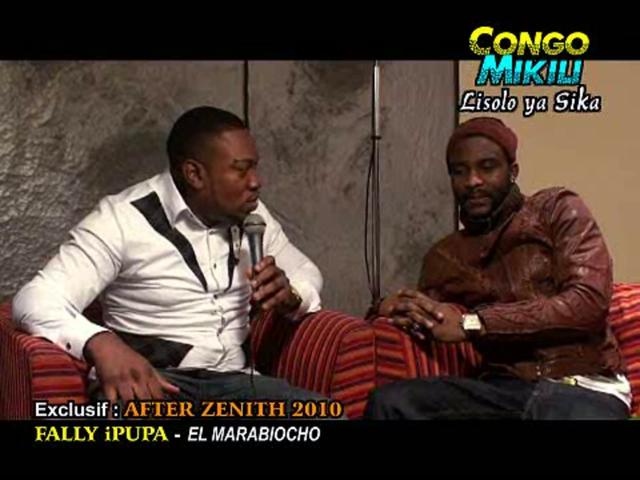 Interview de Fally Ipupa avec Marc Tabu apres le Zenith 1