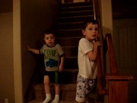 Nate & Ethan getting into new bunk beds!!