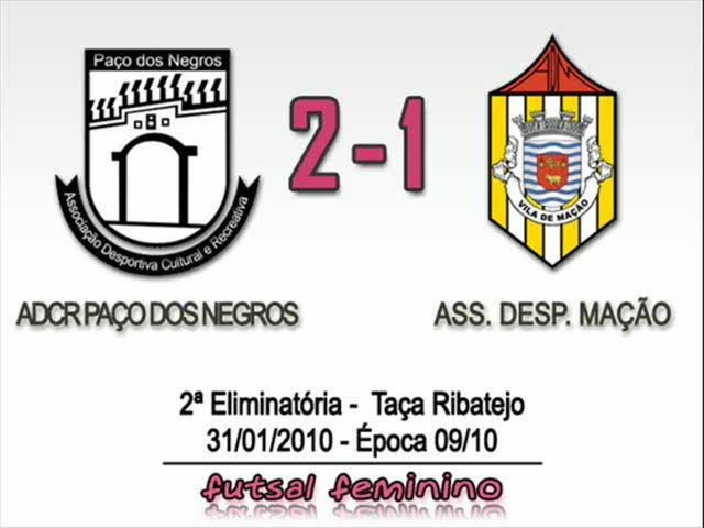 ADCR Paço Negros 2 - 1 AD Mação