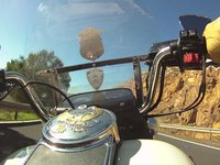 Riding down the island