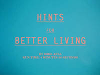 Hints For Better Living