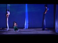 Aerial acrobatics, theater and live video
