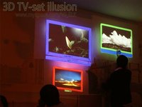 3D TV-set illusion