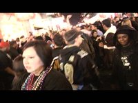 Saints Super Bowl Victory Celebration Live from New Orleans on Bourbon St. part 3 lil darlings