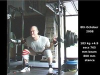 183 kg squat, sumoman
