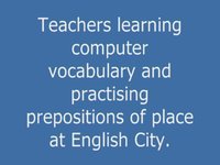 Teachers learning computer vocabulary