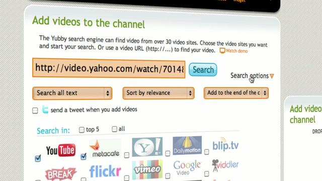 Yubby.com introduces URL search