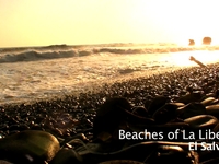Beaches of La Libertad in El Salvador