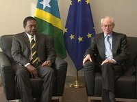 With the Prime Minister of Solomon Islands