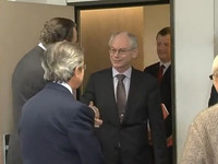 With social partners before the Informal Meeting of Heads of State