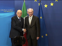 With the President of Italy