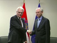 With the President of Croatia