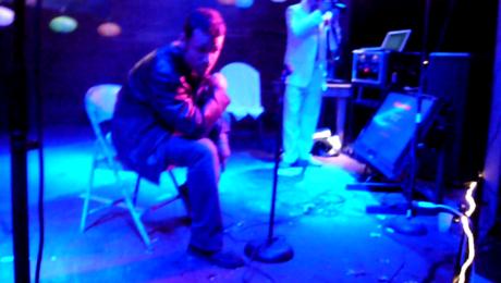 Dan Rubin serenading the crowd with Piano Man