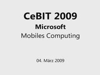 CeBIT09 - Windows Mobile 6.5, My Phone und Microsoft Stand