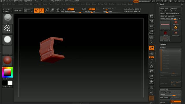 Inner Bricks Zbrush 3.5r3 Speed Sculpt