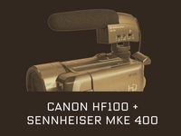 Canon HF100 + Sennheiser MKE 400