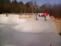 me airing over a skater by accident