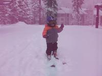 "I can ski !!!" "我会滑雪啦！”