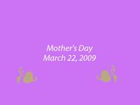2009 Mother's Day