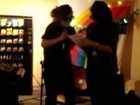 Sarah and Victoria rapping
