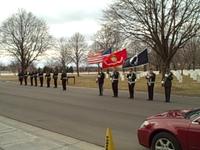 At Fort Snelling for Grandpa's Funeral