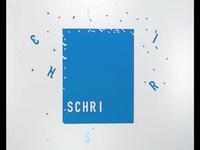 Stickerposter »Schauschrift-Schriftschau«