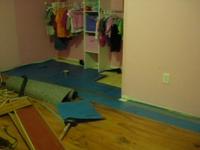 Time-Lapsed Wood Laminate Floor Installation