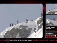 Ride Snowboarder Eric Themel's Freeride World Tour Run Tignes, France 2009