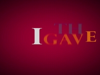 Unfinished Project - Viva la Vida Typography
