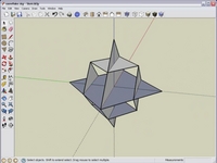 Sketchup 3d kite drawing - 3 boyutlu uçurtma çizimi