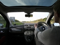 Fiat 500 Driving