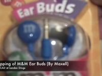 M&M Ear Bud Headphones "Unboxing"