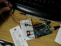 Arduino with 5k Potentiometer and 7 Segment LED