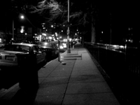 windy walk home