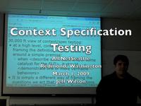 AltNetSeattle: Context Specification Testing