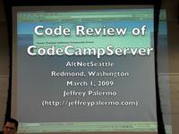 AltNetSeattle: Code Review of CodeCampServer