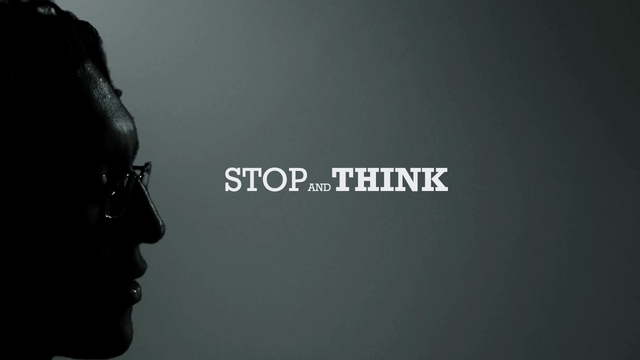 Thumbnail of video STOP and THINK - Talking Head