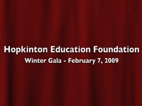Hopkinton Education Foundation Winter Gala 2009