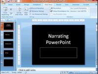 Narrating PowerPoint