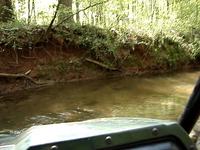 through the creek