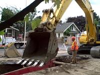 Sellwood Sewer Pipe Construction 2