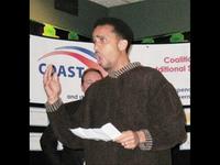 Cincinnati NAACP president Chris Smitherman spontaneously breaks into song, WDBZ, 4/25/09